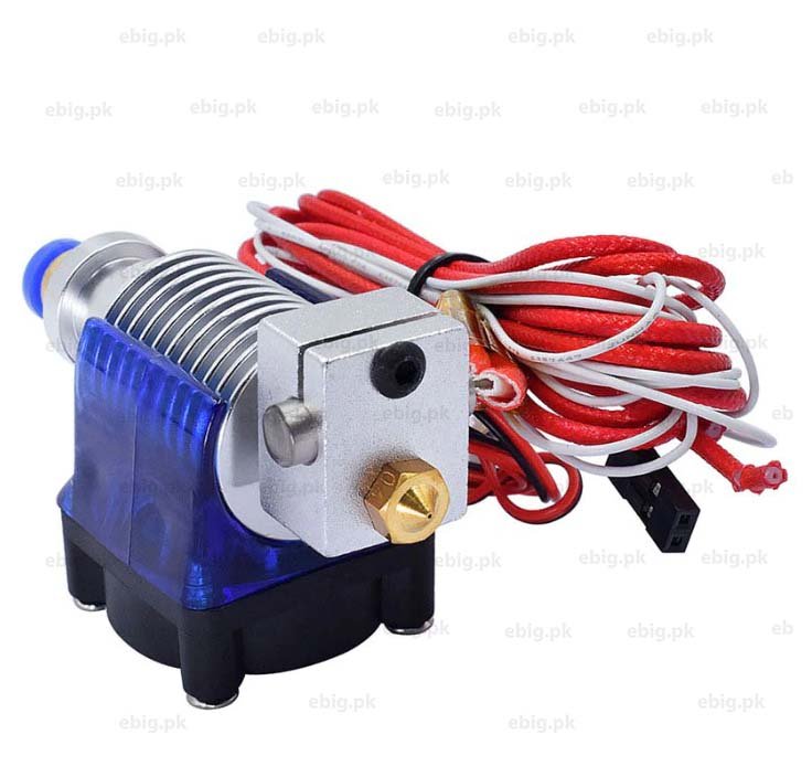 Long Distance Bowden V6 Metal Hotend Extruder 1.75mm with Cooling Fan for 3D Printer in Pakistan - Image 3