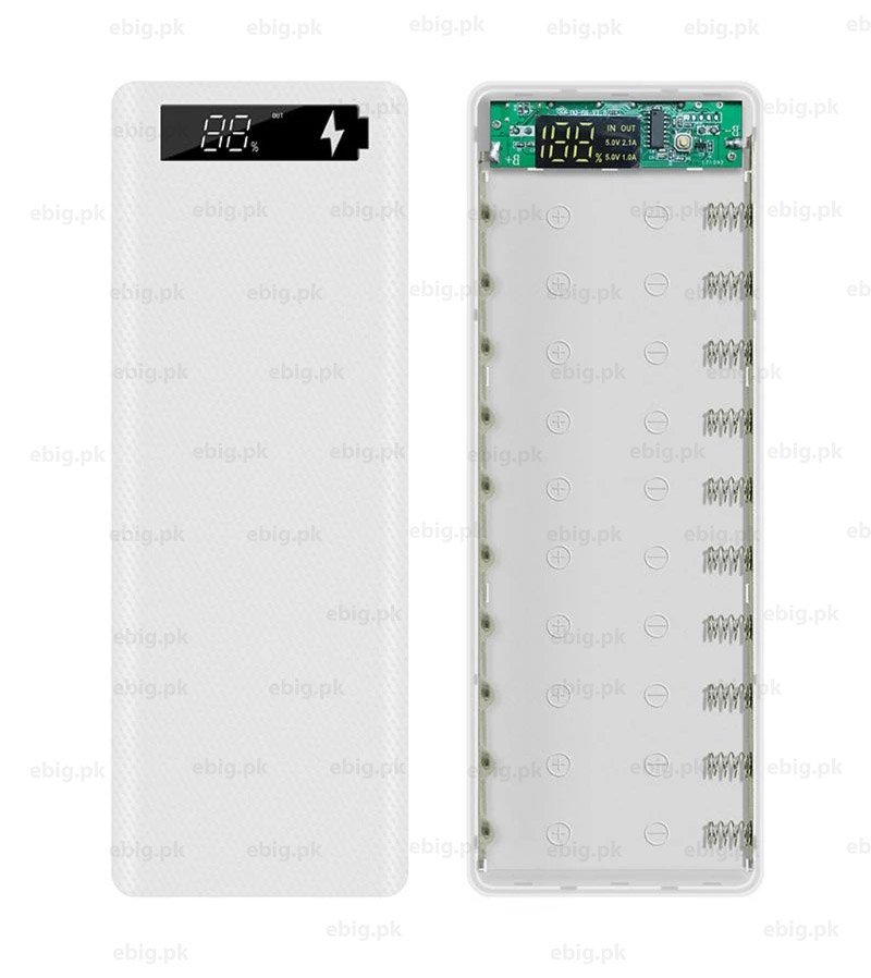 10 Cell Power Bank DIY Kit in Pakistan for 18650 batteries solderless rechargeable power bank
